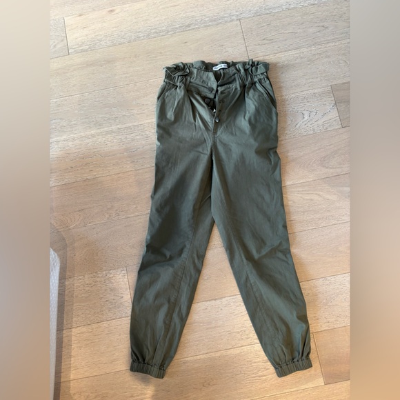 High waisted green pants - Picture 2 of 2